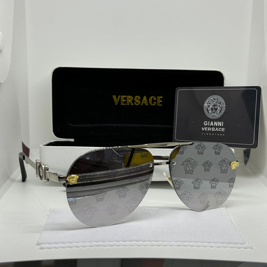 Lente de sol negro Versace